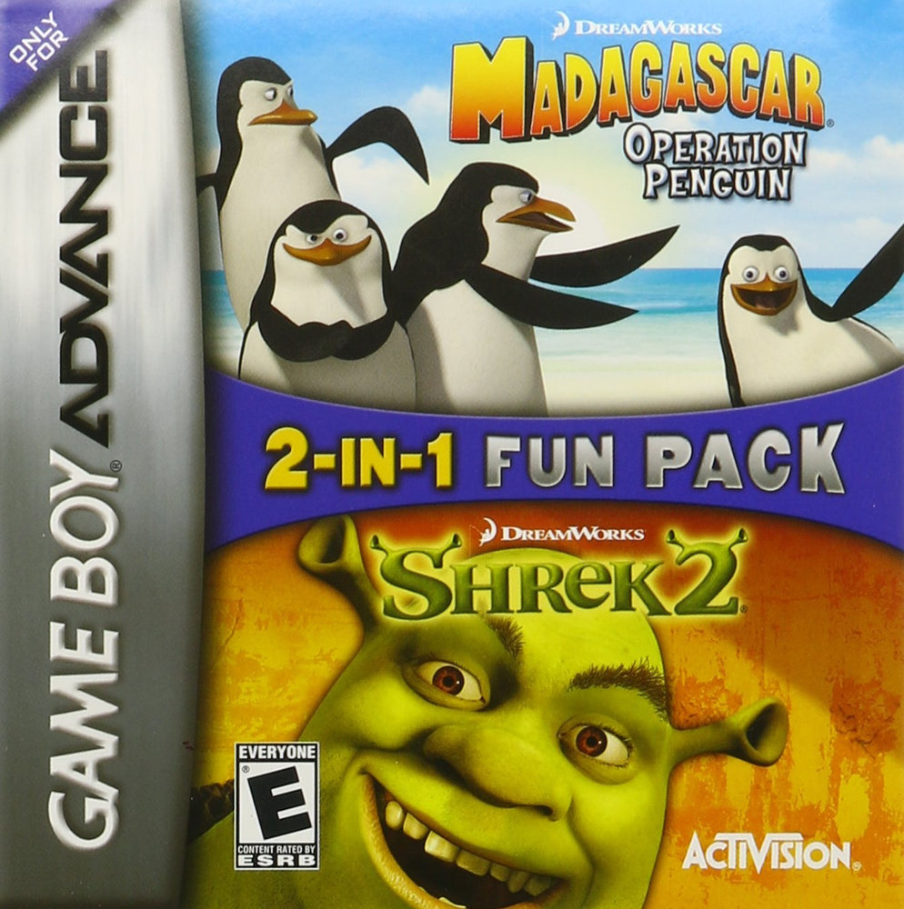 Madagascar Operation Penguin and Shrek 2 (Gameboy Advance) (ONLINE ORDER ONLY)
