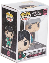 FUNKO POP 1225 TV: Squid Game - Player 218 : Cho Sang-Woo Figure (ONLINE ORDER ONLY)