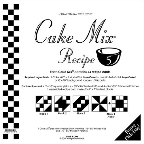 Cake Mix Recipe 5 Quilt Papers by Moda Fabrics (ONLINE ORDER ONLY)