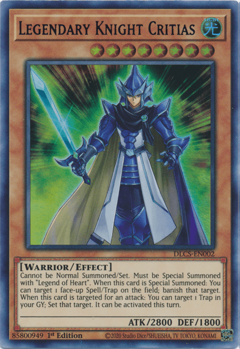 Legendary Knight Critias (Blue) [DLCS-EN002] Ultra Rare (ONLINE ORDER ONLY)