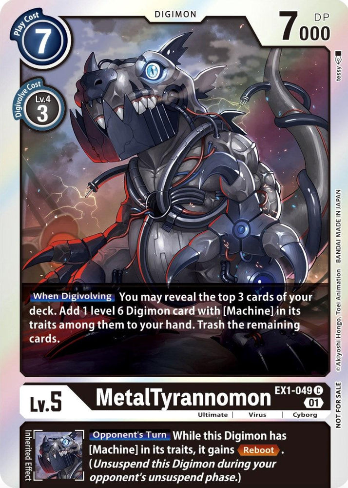 MetalTyrannomon [EX1-049] (Premium Deck Set Lucky Pack) [Classic Collection Promos] (ONLINE ORDER ONLY)