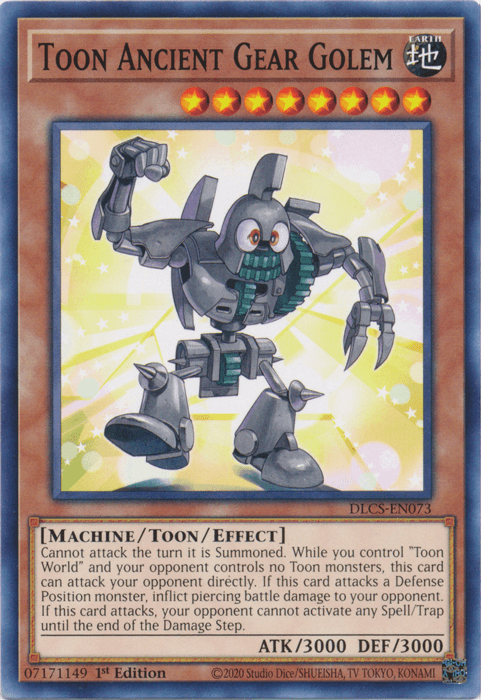 Toon Ancient Gear Golem [DLCS-EN073] Common (ONLINE ORDER ONLY)