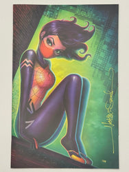 [Signed by Nathan Szerdy] EDGE OF SPIDER-VERSE #1 UNKNOWN COMICS NATHAN SZERDY EXCLUSIVE VIRGIN VAR [IN STOCK] (ONLINE ORDER ONLY)