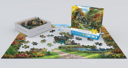 Puzzle: Family Oversize Puzzles - White Swan Cottage by Dominic Davison