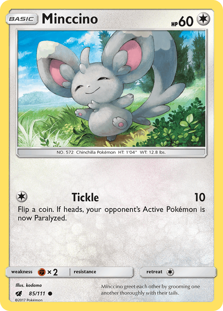 Minccino (85/111) [Sun & Moon: Crimson Invasion] (Online Only)