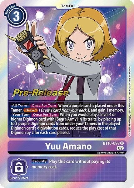Yuu Amano [BT10-093] [Xros Encounter Pre-Release Cards] (ONLINE ORDER ONLY)