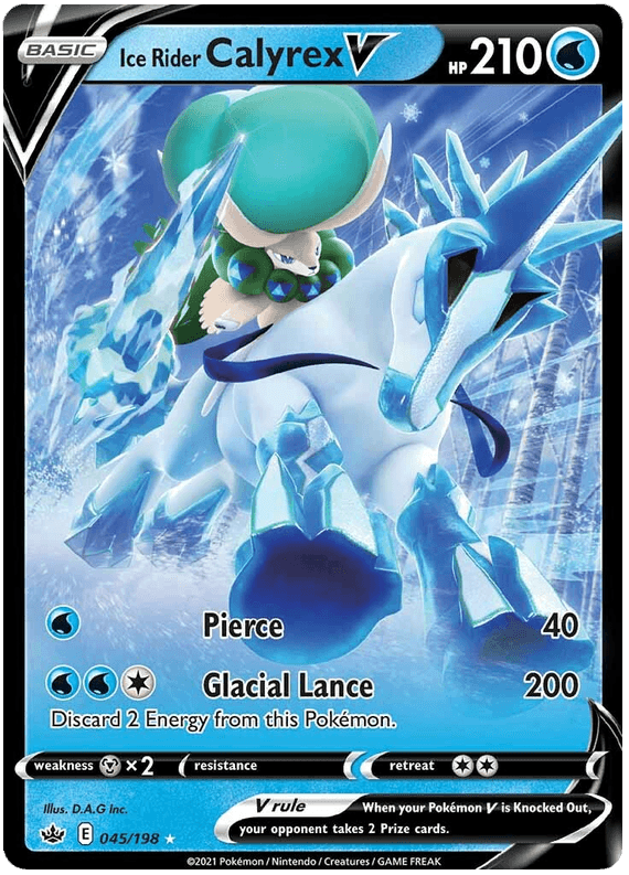 Ice Rider Calyrex V (045/198) [Sword & Shield: Chilling Reign] (Online Only)