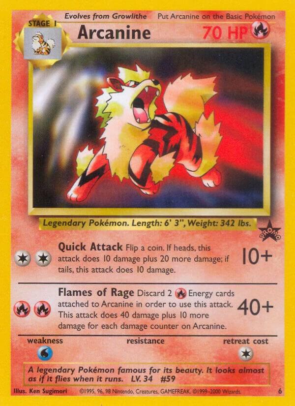 Arcanine (6) [Wizards of the Coast: Black Star Promos] (Online Only)