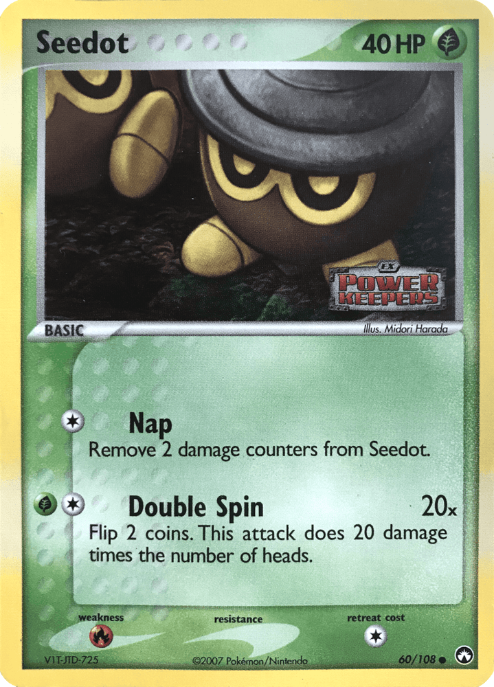 Seedot (60/108) (Stamped) [EX: Power Keepers] (Online Only)