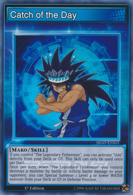 Catch of the Day [SBAD-ENS03] Super Rare (ONLINE ORDER ONLY)