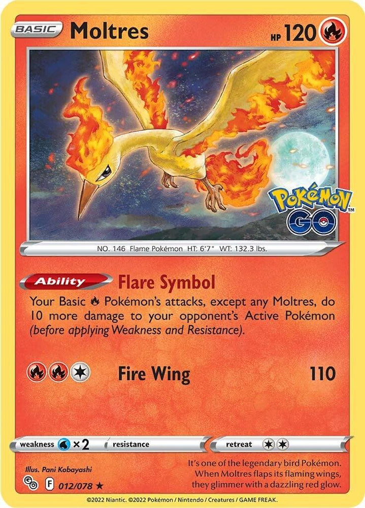 Moltres (012/078) [Pokémon GO] (Online Only)