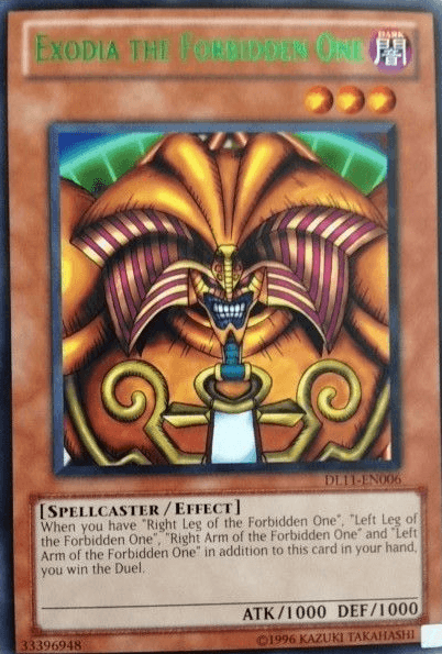 Exodia the Forbidden One (Green) [DL11-EN006] Rare (ONLINE ORDER ONLY)