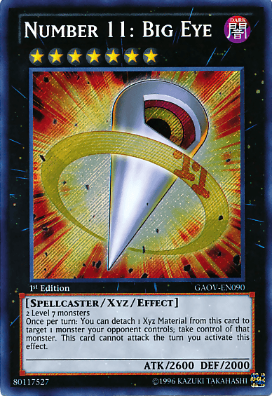 Number 11: Big Eye [GAOV-EN090] Secret Rare (ONLINE ORDER ONLY)
