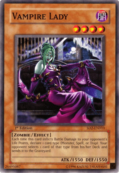 Vampire Lady [SD2-EN010] Common (ONLINE ORDER ONLY)