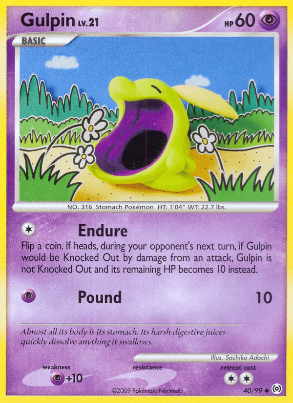 Gulpin (40/99) [Platinum: Arceus] (Online Only)