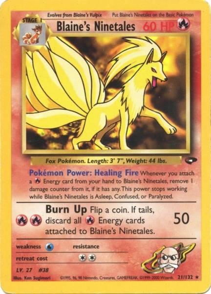 Blaine's Ninetales (21/132) [Gym Challenge Unlimited] (Online Only)