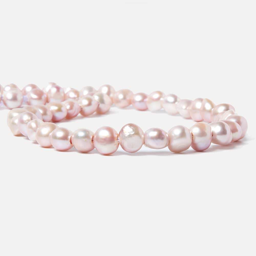 8.5-10.5mm Soft Pink Baroque Side Drill 2.5mm large hole Pearl 43 pcs (ONLINE ORDER ONLY)