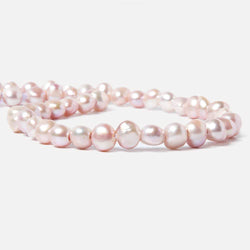 8.5-10.5mm Soft Pink Baroque Side Drill 2.5mm large hole Pearl 43 pcs (ONLINE ORDER ONLY)