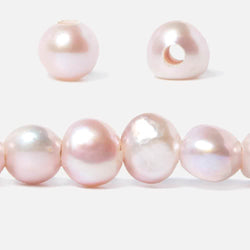 8.5-10.5mm Soft Pink Baroque Side Drill 2.5mm large hole Pearl 43 pcs (ONLINE ORDER ONLY)