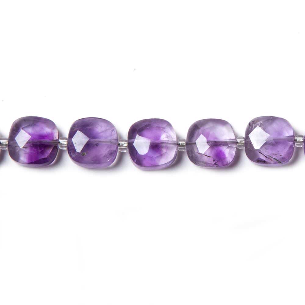 8.5-9mm Amethyst faceted pillow beads 14 inch 34 pieces (ONLINE ORDER ONLY)