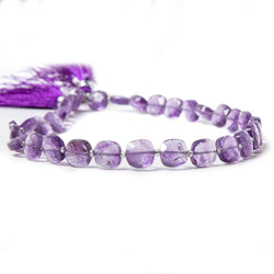8.5-9mm Amethyst faceted pillow beads 14 inch 34 pieces (ONLINE ORDER ONLY)