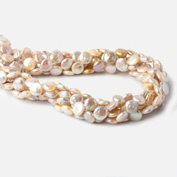 8.5-9mm Ballet Pink Petite Coin Freshwater Pearl 14 inch 40 pieces (ONLINE ORDER ONLY)