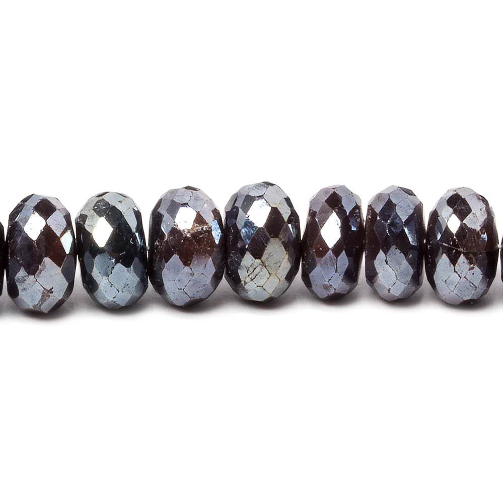 8-13mm Mystic Chocolate Moonstone faceted rondelle beads 15 inch 70 pieces (ONLINE ORDER ONLY)