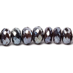 8-13mm Mystic Chocolate Moonstone faceted rondelle beads 15 inch 70 pieces (ONLINE ORDER ONLY)