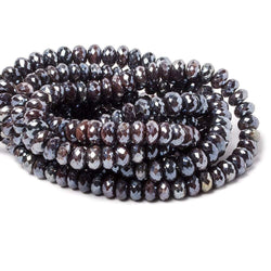 8-13mm Mystic Chocolate Moonstone faceted rondelle beads 15 inch 70 pieces (ONLINE ORDER ONLY)