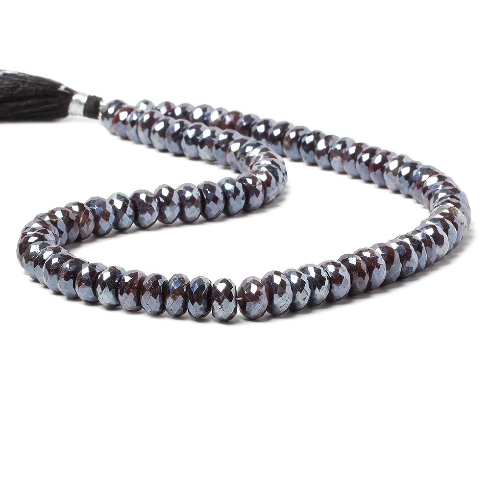 8-13mm Mystic Chocolate Moonstone faceted rondelle beads 15 inch 70 pieces (ONLINE ORDER ONLY)