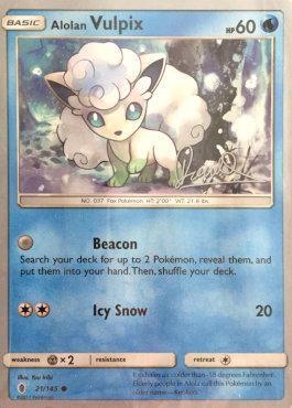 Alolan Vulpix (21/145) (Infinite Force - Diego Cassiraga) [World Championships 2017] (Online Only)