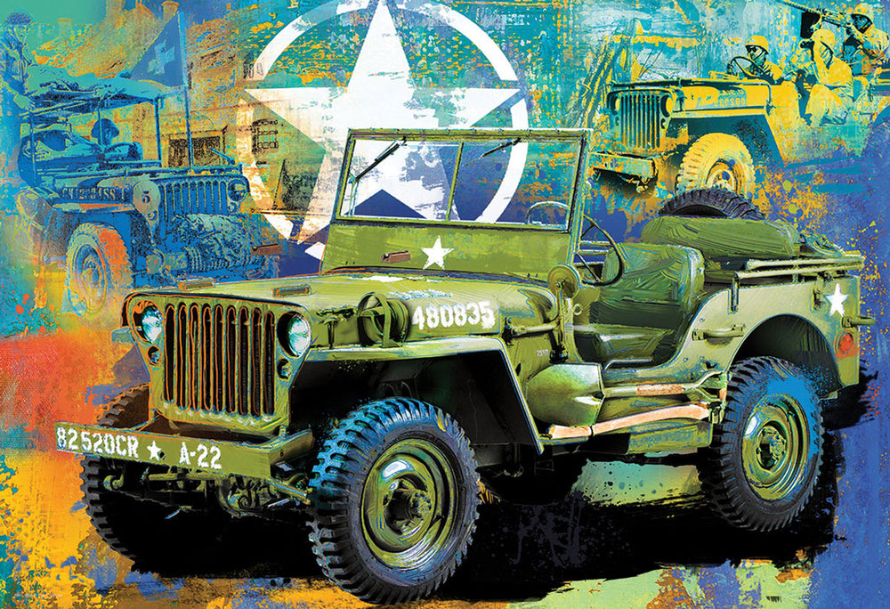 Puzzle: Military Jeep Tin