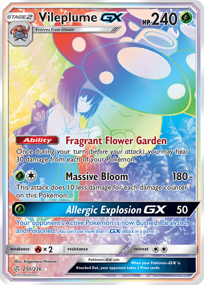 Vileplume GX (250/236) [Sun & Moon: Cosmic Eclipse] (Online Only)