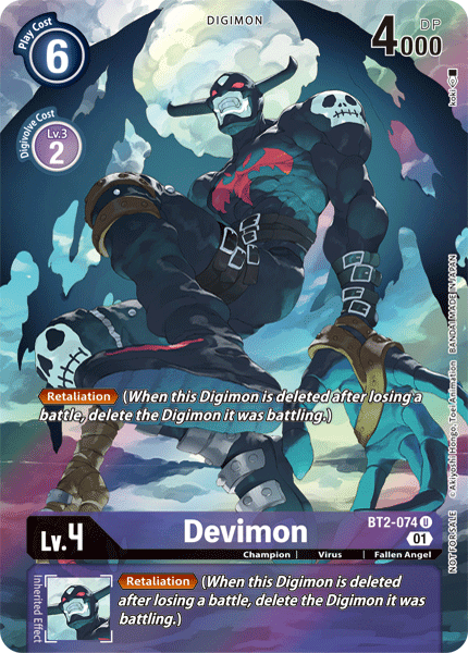 Devimon [BT2-074] (Alternate Art) [Release Special Booster Ver.1.0] (ONLINE ORDER ONLY)