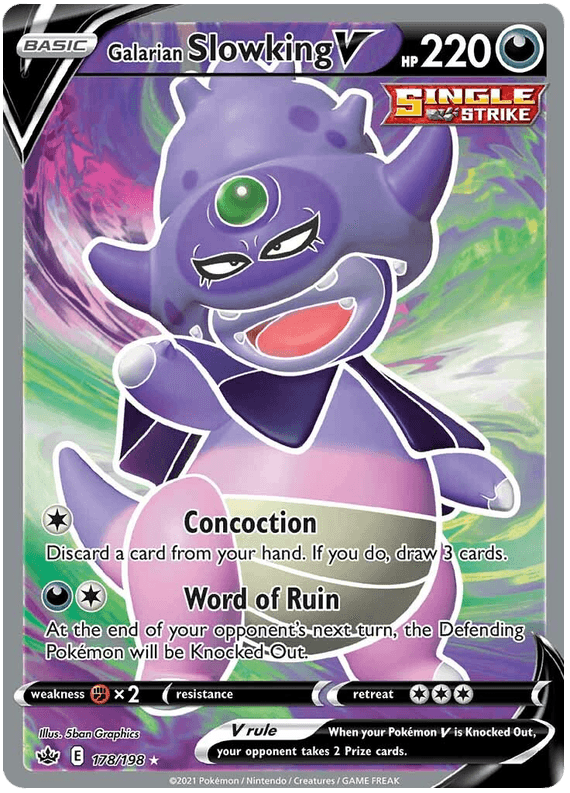 Galarian Slowking V (178/198) [Sword & Shield: Chilling Reign] (Online Only)
