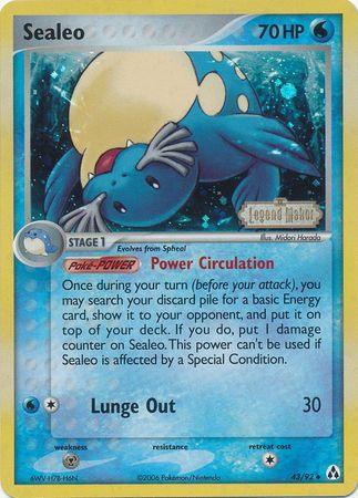 Sealeo (43/92) (Stamped) [EX: Legend Maker] (Online Only)