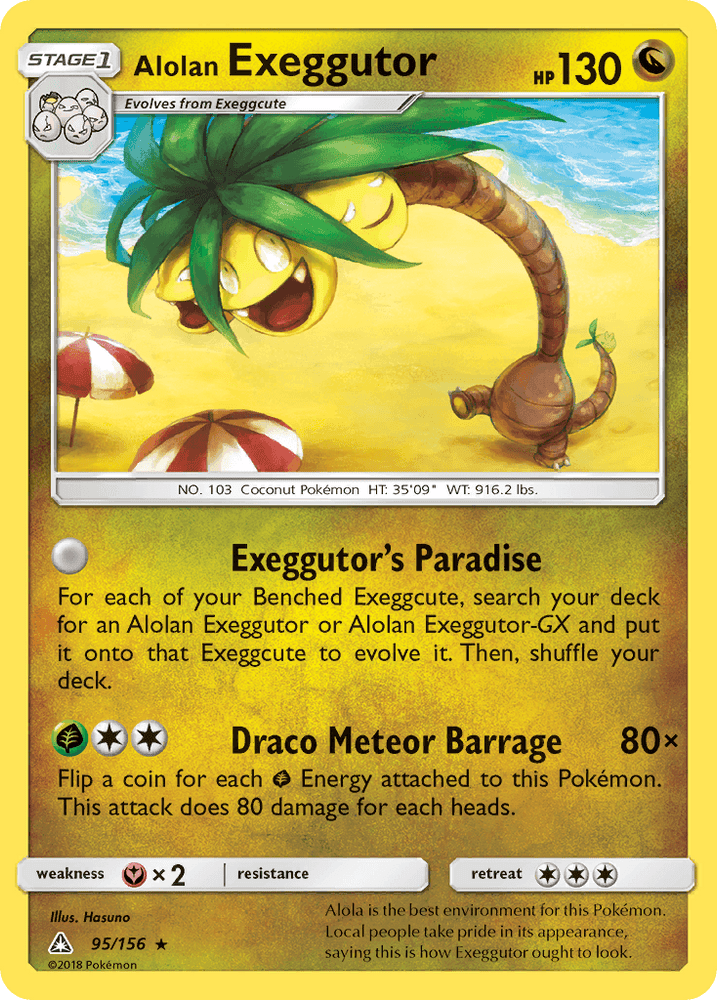 Alolan Exeggutor (95/156) [Sun & Moon: Ultra Prism] (Online Only)