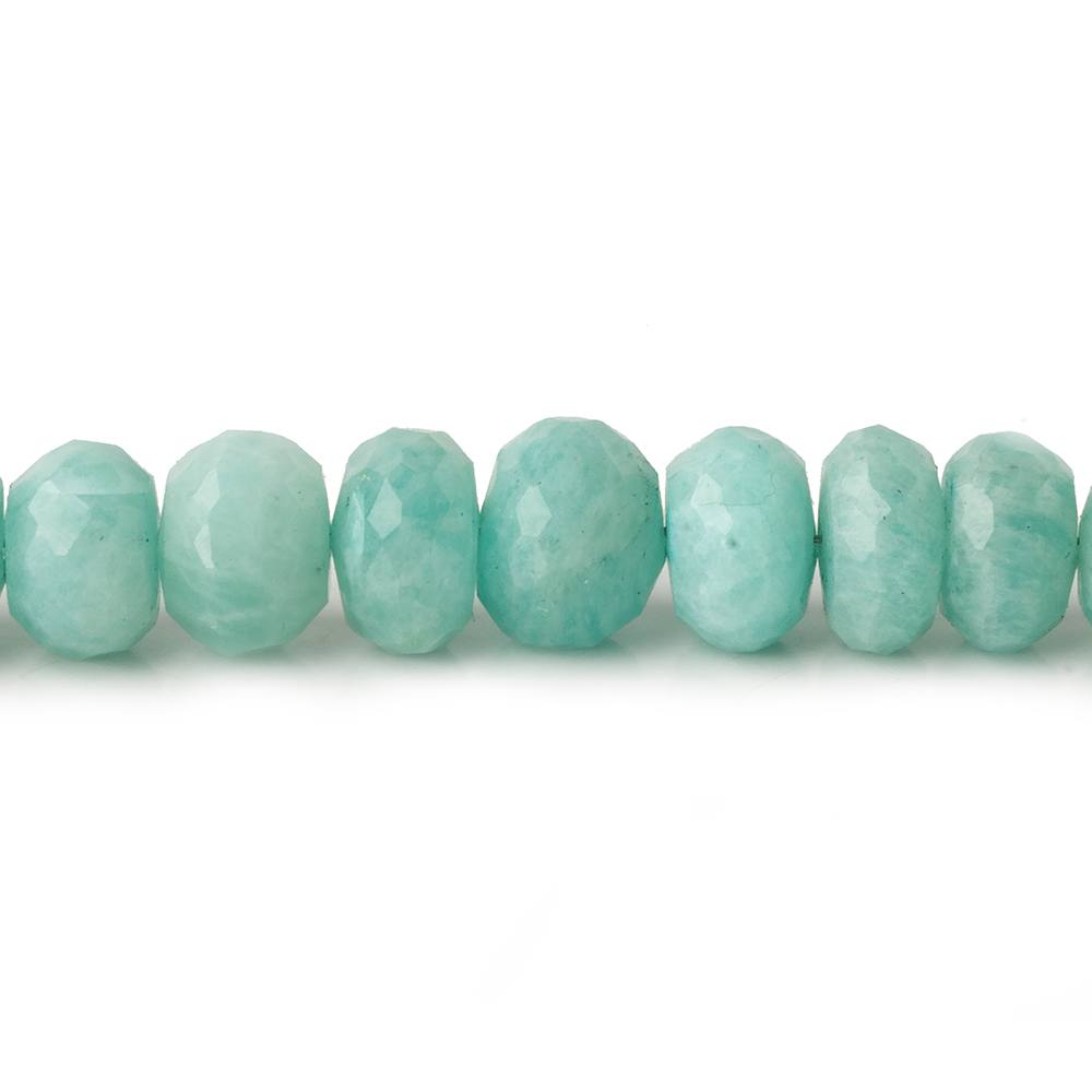 8.5mm Amazonite faceted rondelles 7.75 inch 35 beads A grade (ONLINE ORDER ONLY)