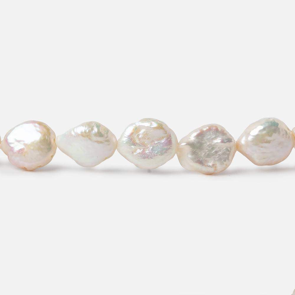 8.5mm Cream White Coin Freshwater Pearls 16 inch 40 pieces (ONLINE ORDER ONLY)