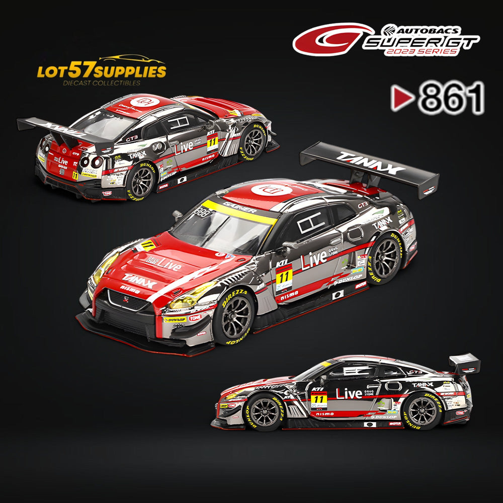 (Pre-Order) Mini-GT Nissan GT-R NISMO GT3 #11 "GAINER TANAX GT-R" GAINER 2023 SUPER GT SERIES #861 1:64 (ONLINE ORDER ONLY)