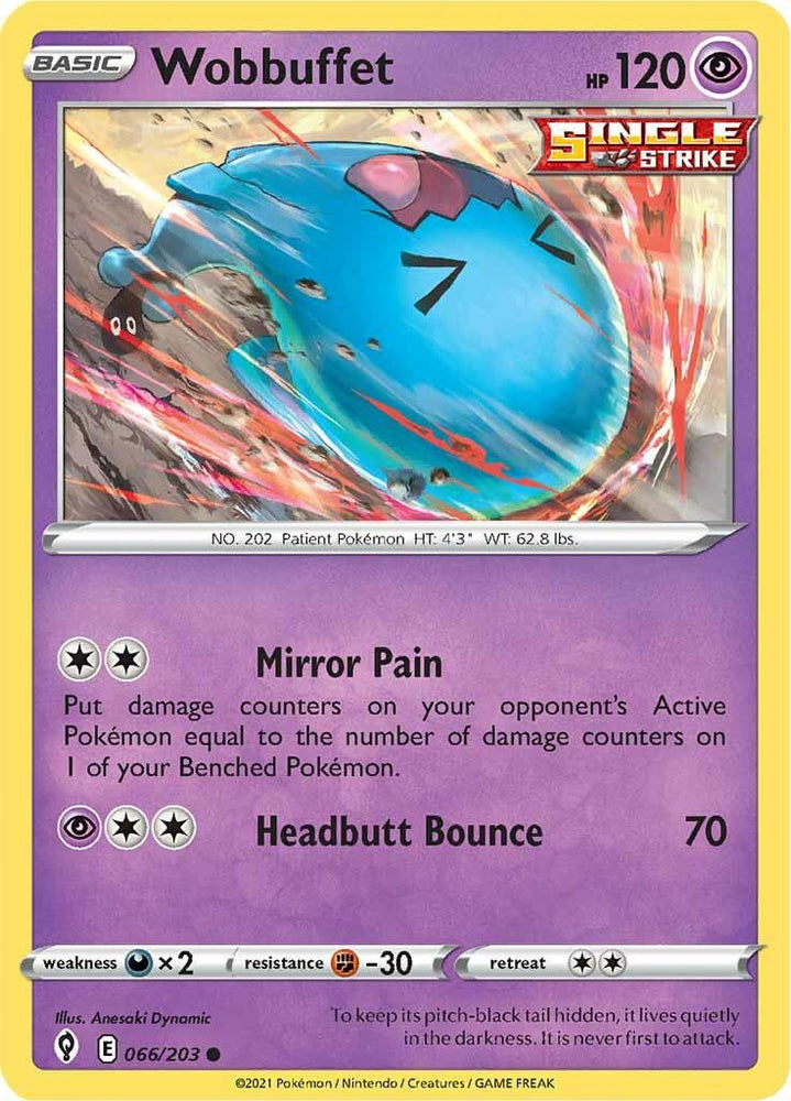 Wobbuffet (066/203) [Sword & Shield: Evolving Skies] (Online Only)