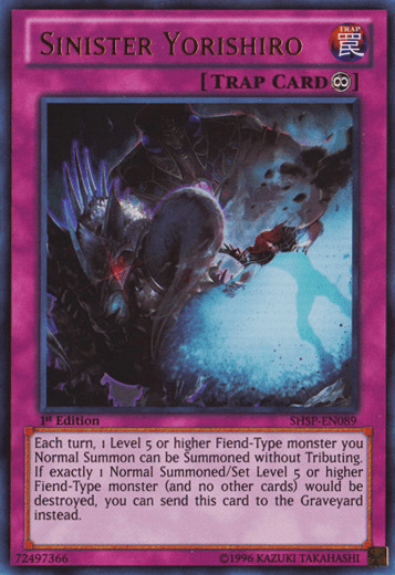 Sinister Yorishiro [SHSP-EN089] Ultra Rare (ONLINE ORDER ONLY)