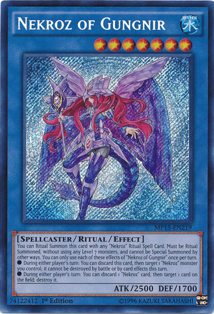 Nekroz of Gungnir [MP15-EN219] Secret Rare (ONLINE ORDER ONLY)
