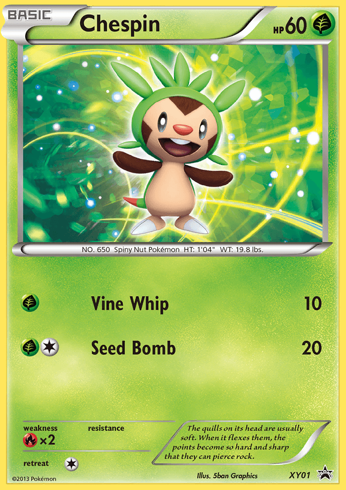 Chespin (XY01) [XY: Black Star Promos] (Online Only)