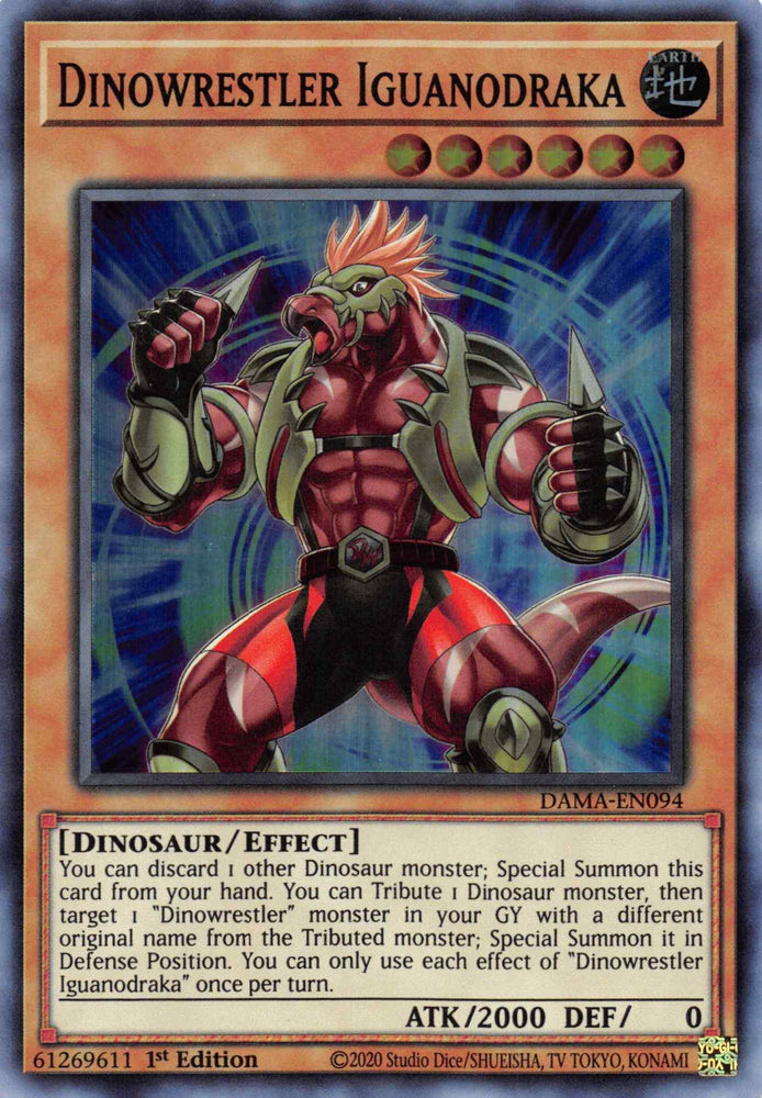 Dinowrestler Iguanodraka [DAMA-EN094] Super Rare (ONLINE ORDER ONLY)