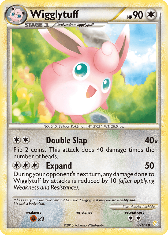 Wigglytuff (56/123) [HeartGold & SoulSilver: Base Set] (Online Only)