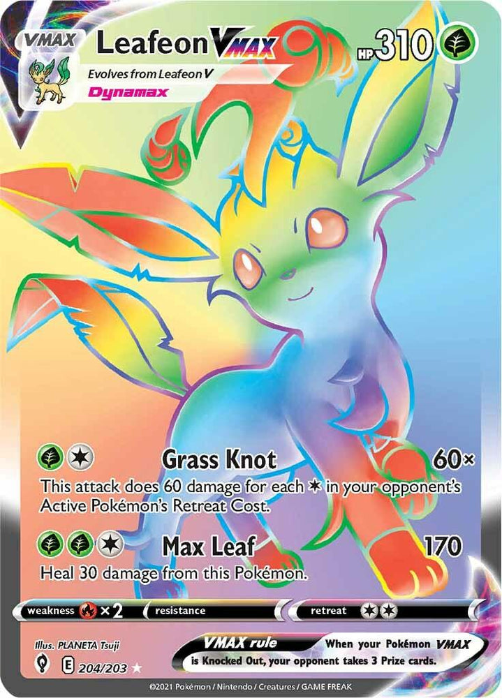 Leafeon VMAX (204/203) [Sword & Shield: Evolving Skies] (Online Only)