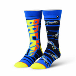 Back to the Future "88 MPH" Men's Crew Straight Down Knit Mix-Match Socks (Size 6-13) (ONLINE ORDER ONLY)