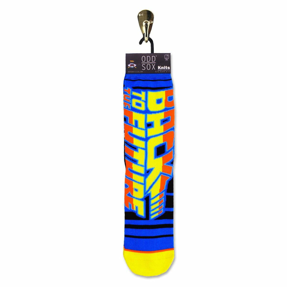 Back to the Future "88 MPH" Men's Crew Straight Down Knit Mix-Match Socks (Size 6-13) (ONLINE ORDER ONLY)
