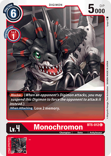 Monochromon [BT5-012] [Battle of Omni] (ONLINE ORDER ONLY)
